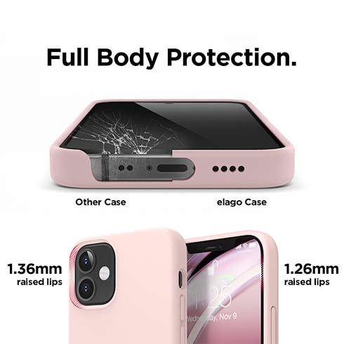 Elago kryt Silicone Case pre iPhone 12 mini - Lovely Pink 
