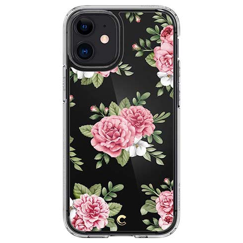 Spigen kryt Cecile pre iPhone 12 mini - Pink Floral 