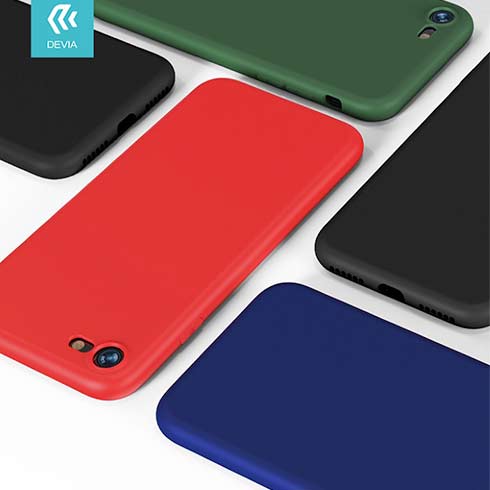 Devia kryt Nature Series Silicone Case pre iPhone SE 2020 2022 - Green 