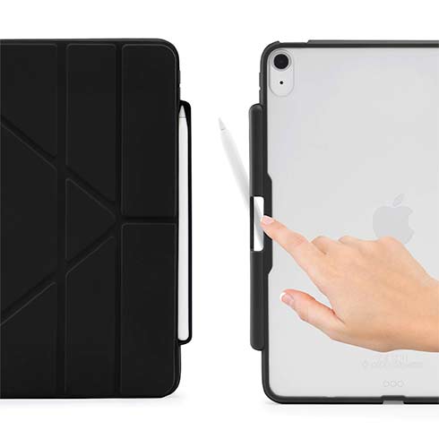 Pipetto puzdro Origami Pencil Case pre iPad Air 10.9"/Air 11" M2 2024 - Black 