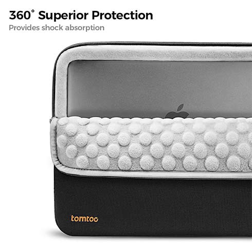 TomToc puzdro 360 Protective Sleeve pre Macbook Pro 16" M1 M2 M3 M4 - Black Blue 