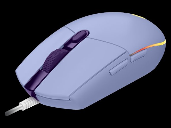 Logitech G102 LIGHTSYNC - herná myš, USB - fialová 
