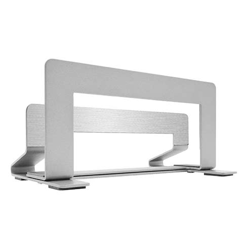 Macally stojan Vertical laptop stand - Silver Aluminium 