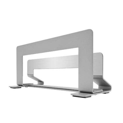 Macally stojan Vertical laptop stand - Silver Aluminium 