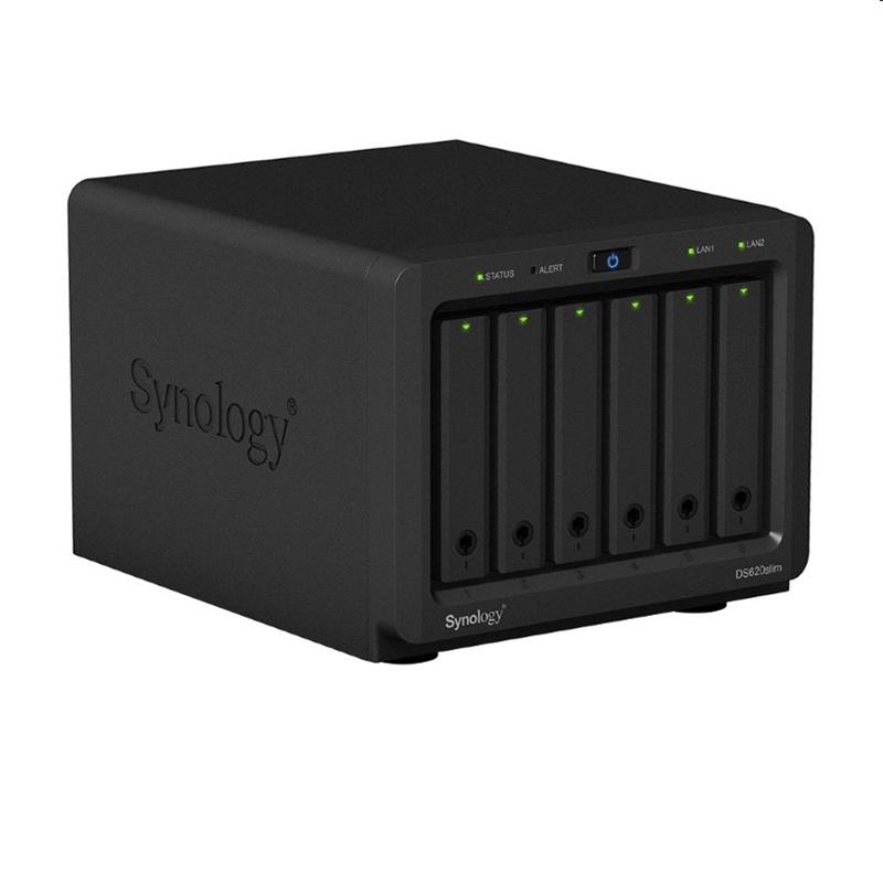 Synology™   DiskStation DS620slim   (6x HDD 2,5"; 2jádro CPU; 2(6)GB RAM; 1xGLAN; 2xUSB3.2Gen1) 