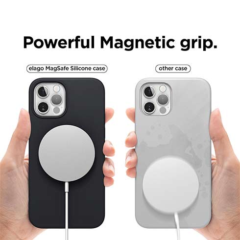 Elago kryt Silicone Case Magsafe pre iPhone 12/12 Pro - Black 