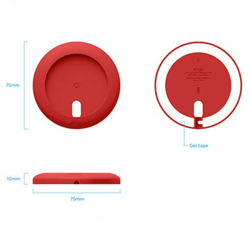 Elago MS Charging Pad pre MagSafe - Red 