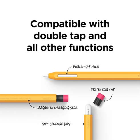 Elago kryt Classic Pencil Case pre Apple Pencil 2nd Gen & Pro - Yellow 