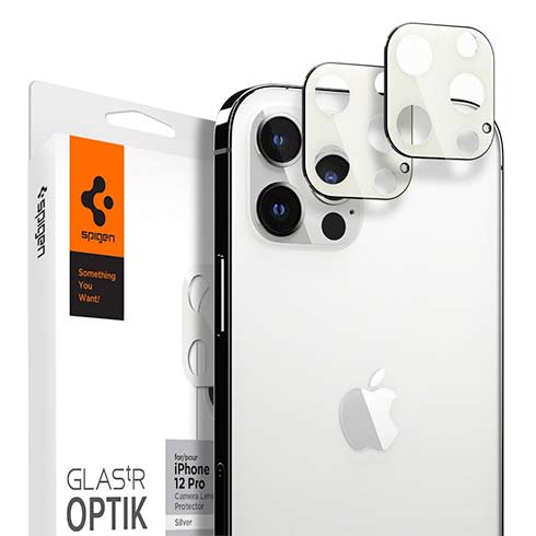 Spigen Optik Lens Protector pre iPhone 12 Pro - Silver 