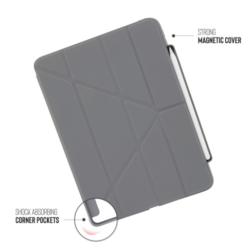 Pipetto puzdro Origami Pencil Case pre iPad Pro 11" 2021/2022 - Dark Grey 