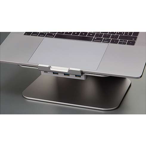 LMP USB-C Attach Dock ProStand 4K - Space Gray Aluminium 