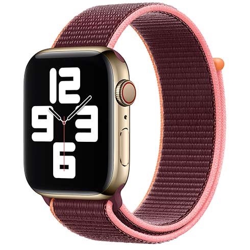 Apple Watch 44mm Plum Sport Loop (eko-balenie) Rozbalený 