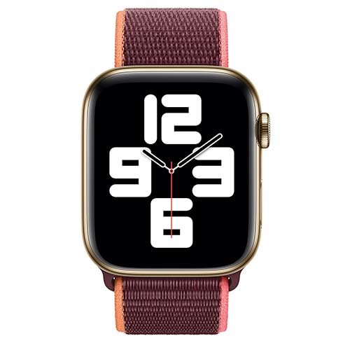 Apple Watch 44mm Plum Sport Loop (eko-balenie) Rozbalený 