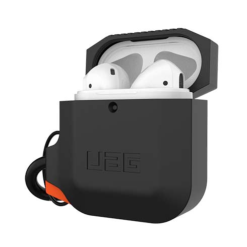 UAG puzdro Silicone Case pre Apple Airpods - Black/Orange 