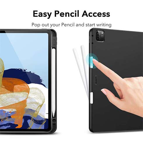 ESR puzdro Silicon Rebound Pencil Case pre iPad Pro 11" 2021 - Black 