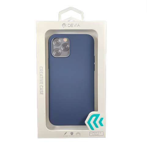 Devia kryt Nature Series Silicone Case pre iPhone 12/12 Pro - Blue 