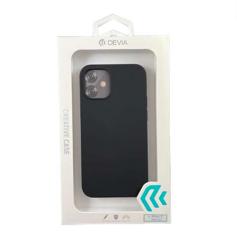 Devia kryt Nature Series Silicone Case pre iPhone 12 mini - Black 