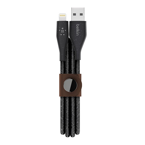 Belkin kábel DuraTek Plus USB to Lightning with Strap 1.2m - Black 