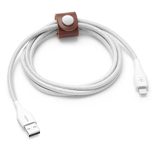 Belkin kábel DuraTek Plus USB to Lightning with Strap 1.2m - White 