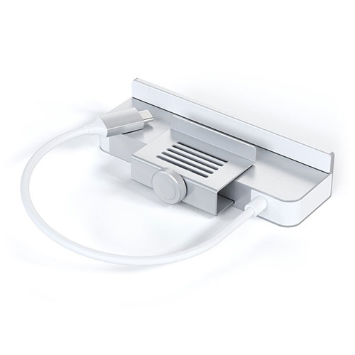 Satechi USB-C Clamp Hub pre 24" iMac 2021 & 2023 - Silver Aluminium 