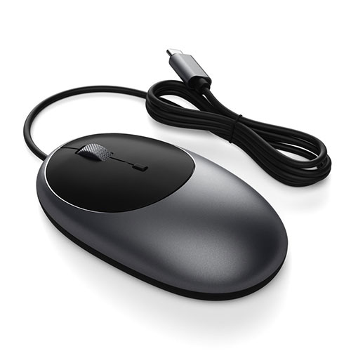 Satechi myš C1 USB-C Wired Mouse - Space Gray 