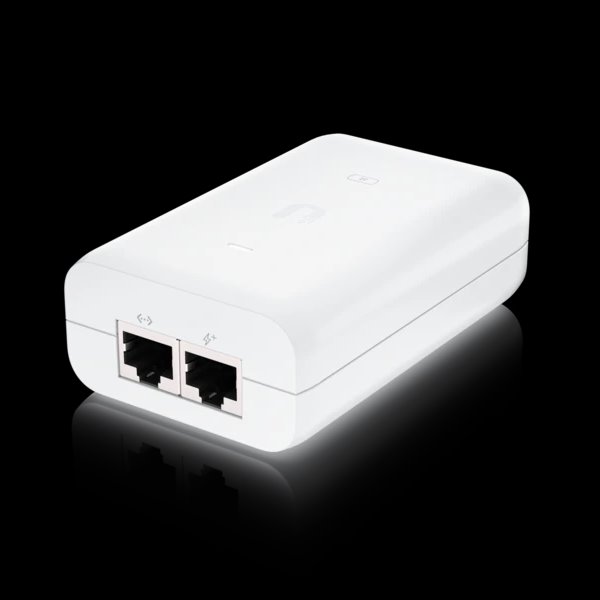 Ubiquiti U-POE-AT   802.3at  Gigabit PoE injektor 48V/0,65A (30W) biely 