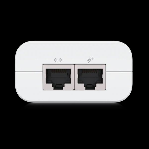 Ubiquiti U-POE-AT   802.3at  Gigabit PoE injektor 48V/0,65A (30W) biely 