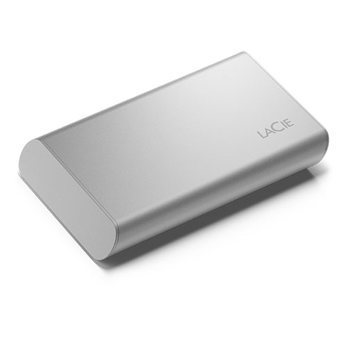 LaCie Portable SSD 1TB USB-C - Moon Silver 