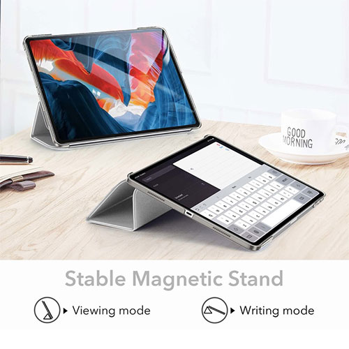 ESR puzdro Ascend Trifold Case pre iPad Pro 12.9" 2021/2022 - Silver Gray 