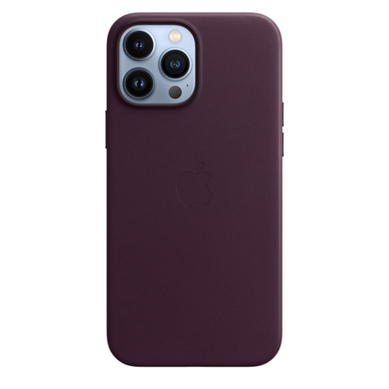 Apple iPhone 13 Pro Max Leather Case with MagSafe - Dark Cherry 