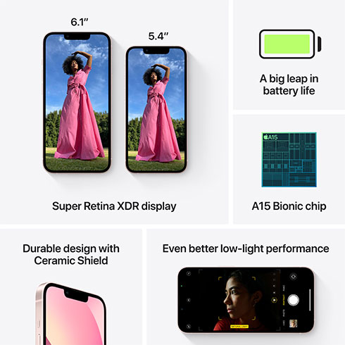 iPhone 13 256 GB ružový 