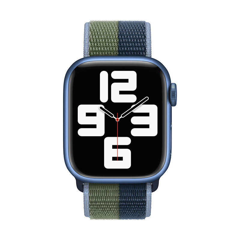 Apple Watch 41mm Abyss Blue/Moss Green Sport Loop - Regular 