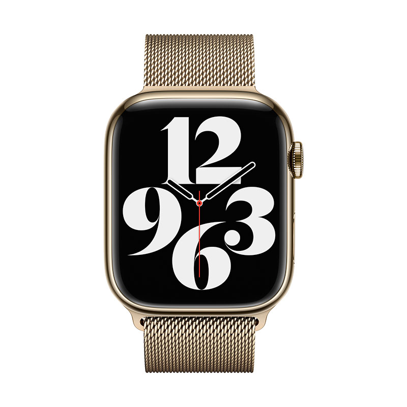 Apple Watch 45mm Gold Milanese Loop 