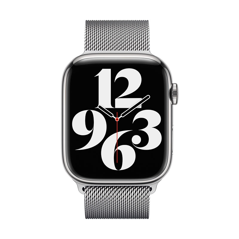 Apple Watch 45mm Silver Milanese Loop 