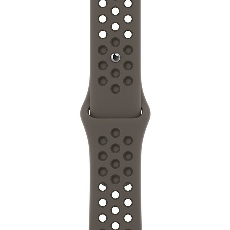 Apple Watch 41mm Midnight Olive Gray/Cargo Khaki Nike Sport Band - Regular 