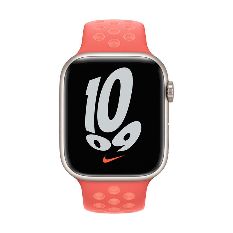 Apple Watch 45mm Magic Ember/Crimson Bliss Nike Sport Band - Regular 