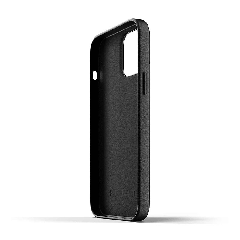 Mujjo kryt Full Leather Wallet Case pre iPhone 13 Pro Max - Black 