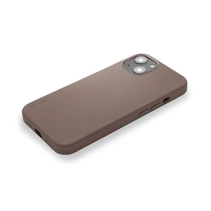 Decoded kryt Silicone Backcover MagSafe pre iPhone 13 - Dark Taupe 