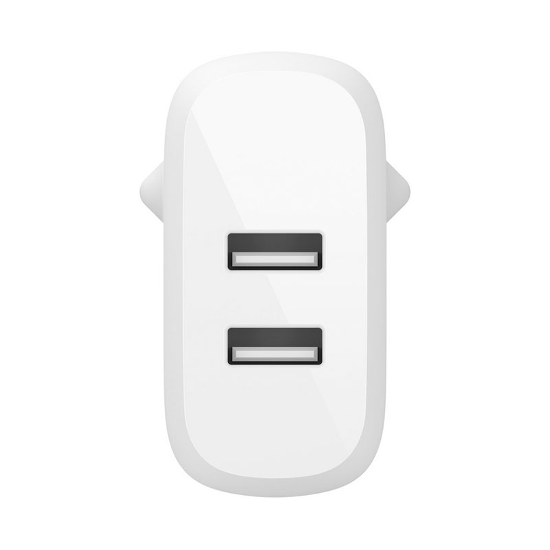 Belkin Boost Charge Dual USB-A Wall Charger 24W + 1m USB/Lightning kábel - White 