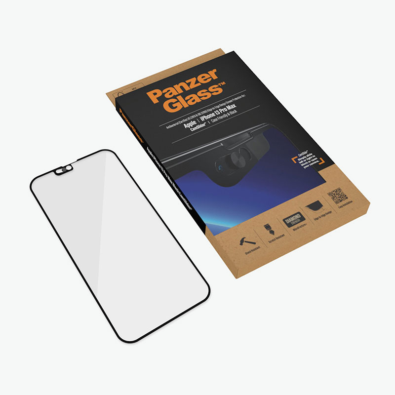 PanzerGlass ochranné sklo Camslider AB pre iPhone 13 Pro Max - Black Frame 