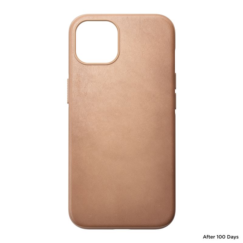 Nomad kryt Modern Leather Case Magsafe pre iPhone 13 - Natural 