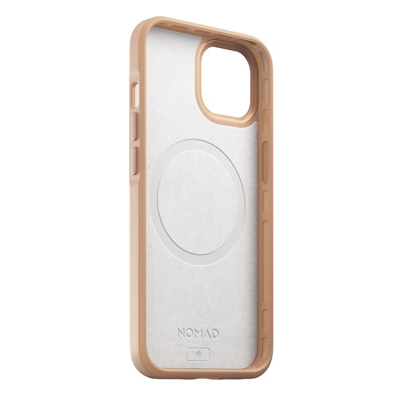 Nomad kryt Modern Leather Case Magsafe pre iPhone 13 - Natural 