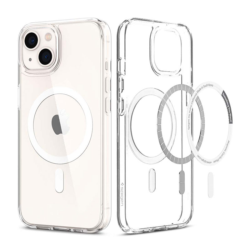 Spigen kryt Ultra Hybrid Magsafe pre iPhone 13 - White 