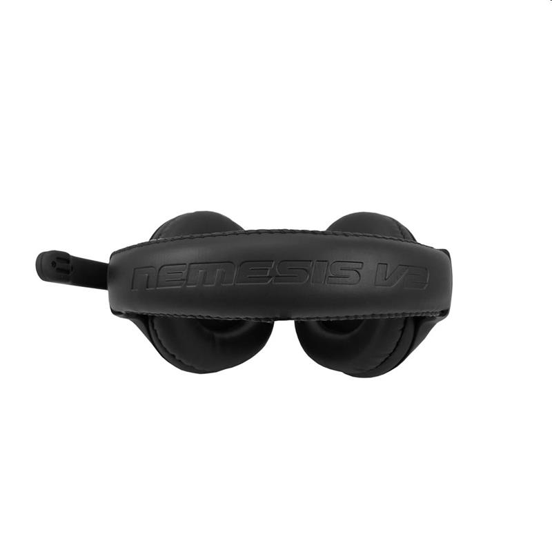 C-TECH herní sluchátka s mikrofonem NEMESIS V2 (GHS-14G),  černo-zelená 