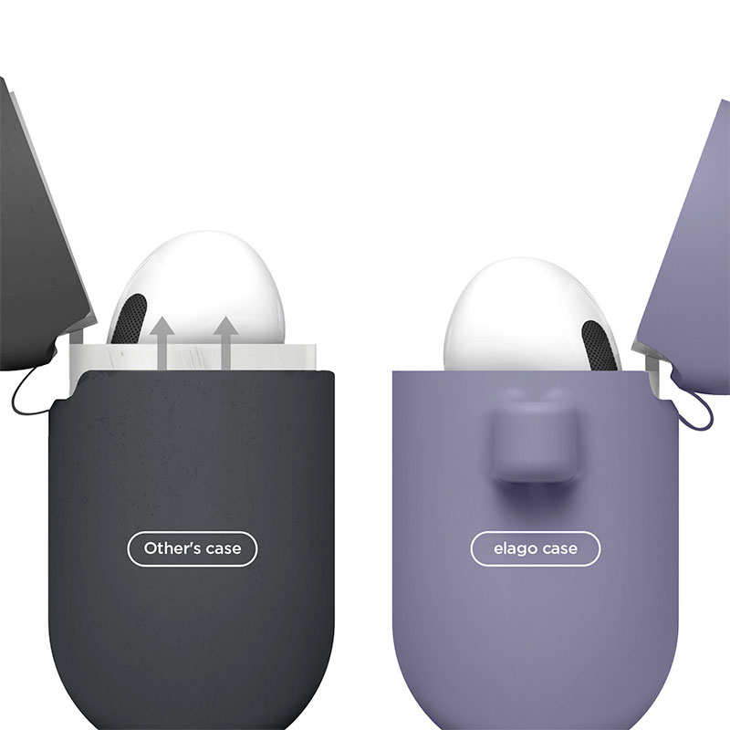 Elago Airpods 3 Silicone Hang Case - Lavender Grey 