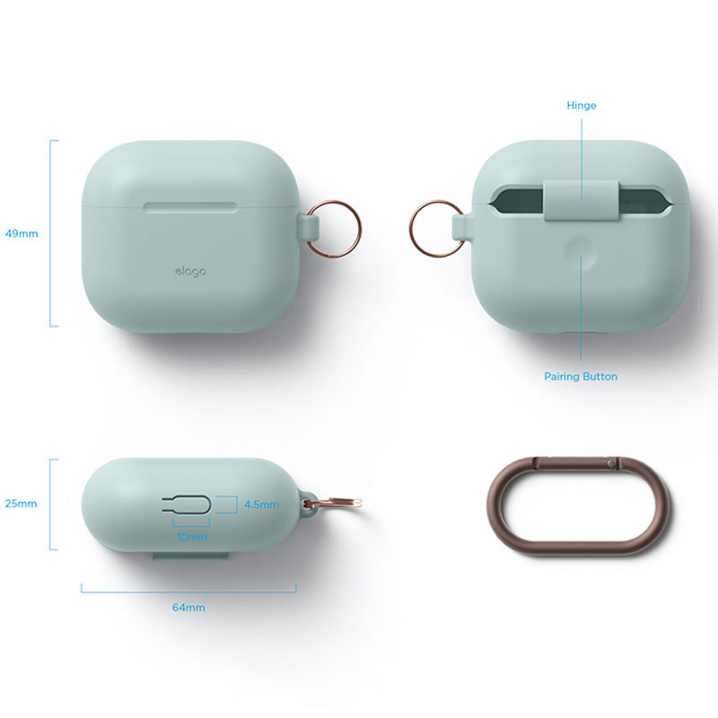 Elago Airpods 3 Silicone Hang Case - Mint 