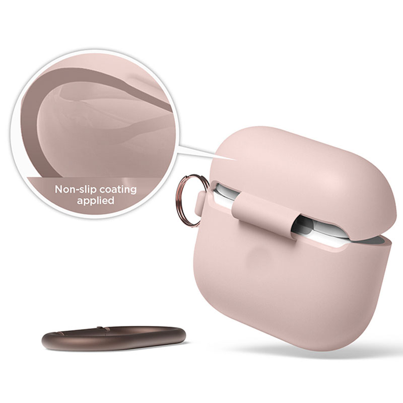 Elago Airpods 3 Silicone Hang Case - Sand Pink 