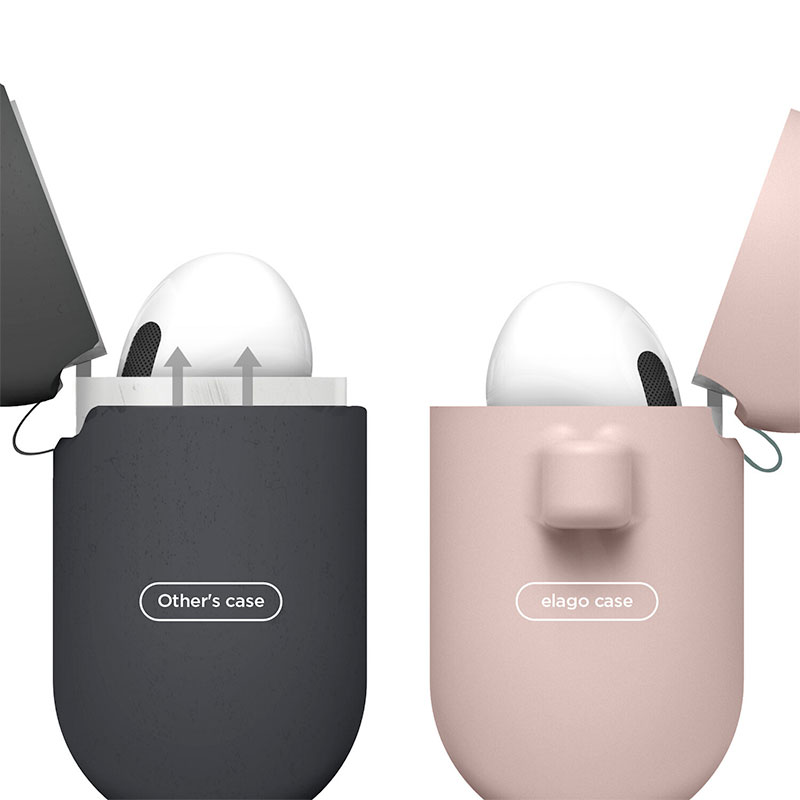 Elago Airpods 3 Silicone Hang Case - Sand Pink 