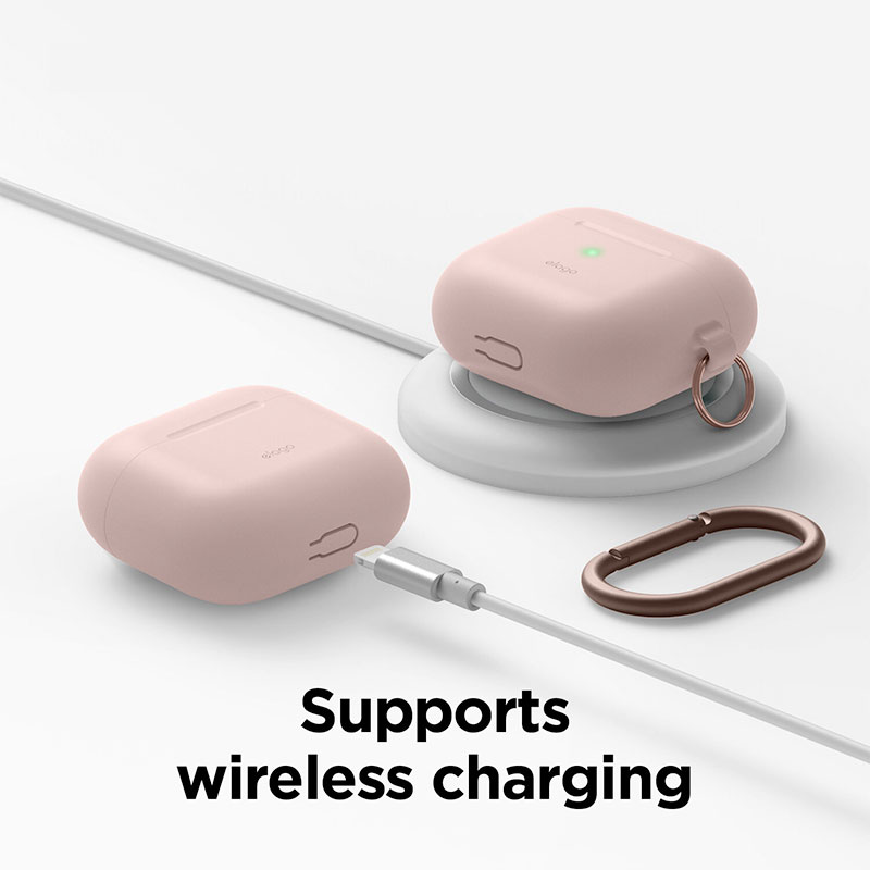 Elago Airpods 3 Silicone Hang Case - Sand Pink 