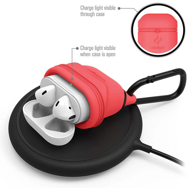 Catalyst puzdro Waterproof case pre AirPods - Coral 